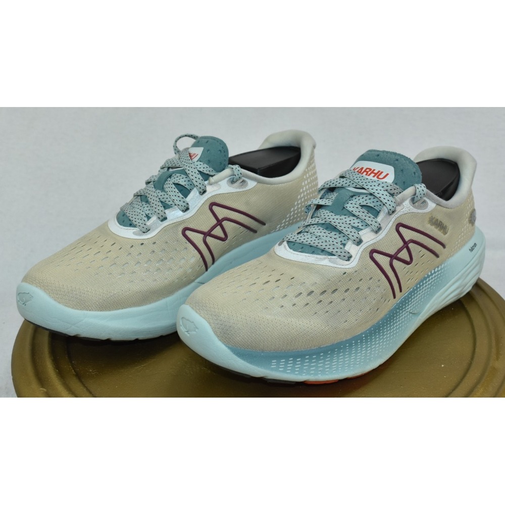 Karhu Ikoni Ortix Women's Shoes Size 7.5 Beige/Green Running Athletic Sneakers